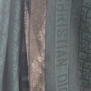 Dior Green and Gold Scarf